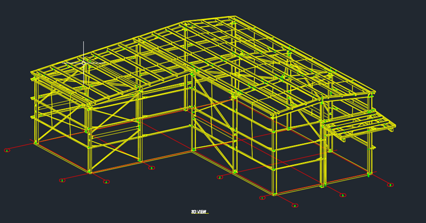 3D VIEW IN TEKLA